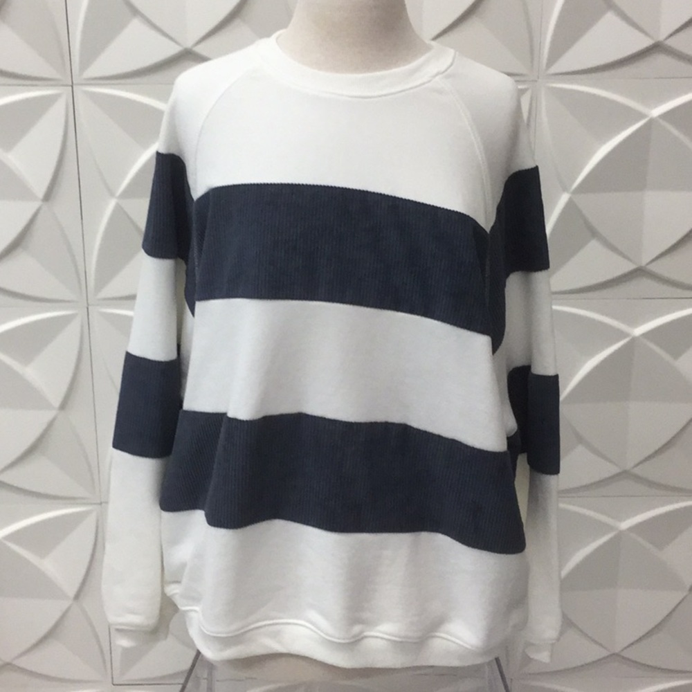 Comfy French Terry/Corduroy Top NWT
